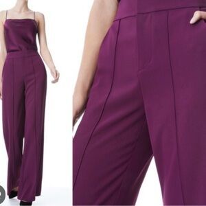 Alice + Olivia DYLAN HIGH WAISTED PANT in Boysenberry 6